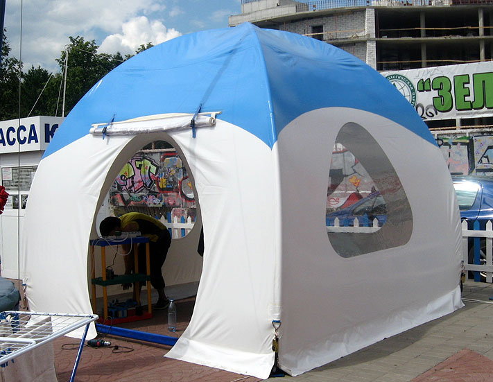 Каркасно-тентовые палатки