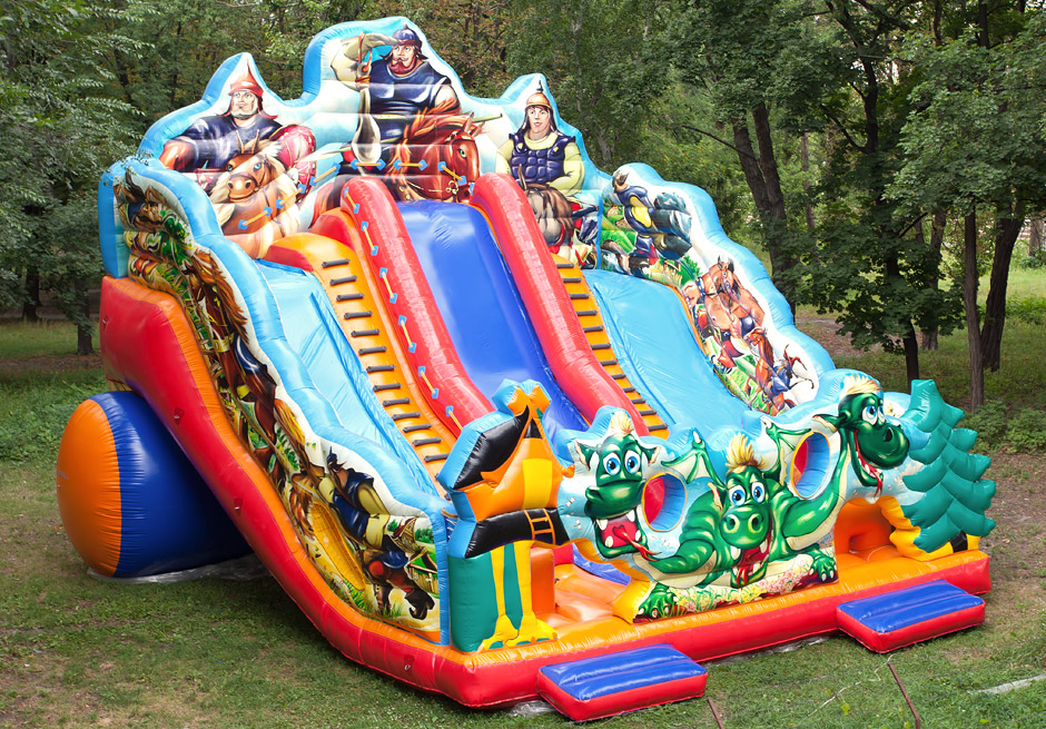 Inflatable slide The three bogatyrs